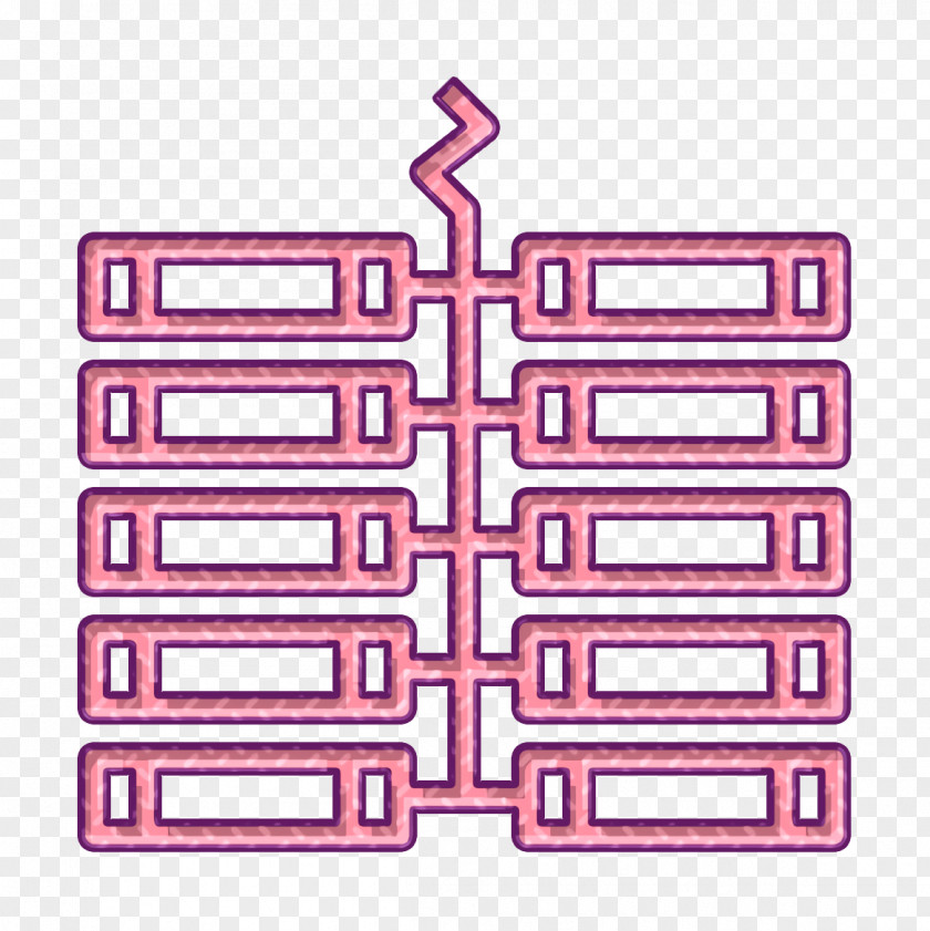 Rectangle Symmetry Chinese Icon Firecracker Luck PNG