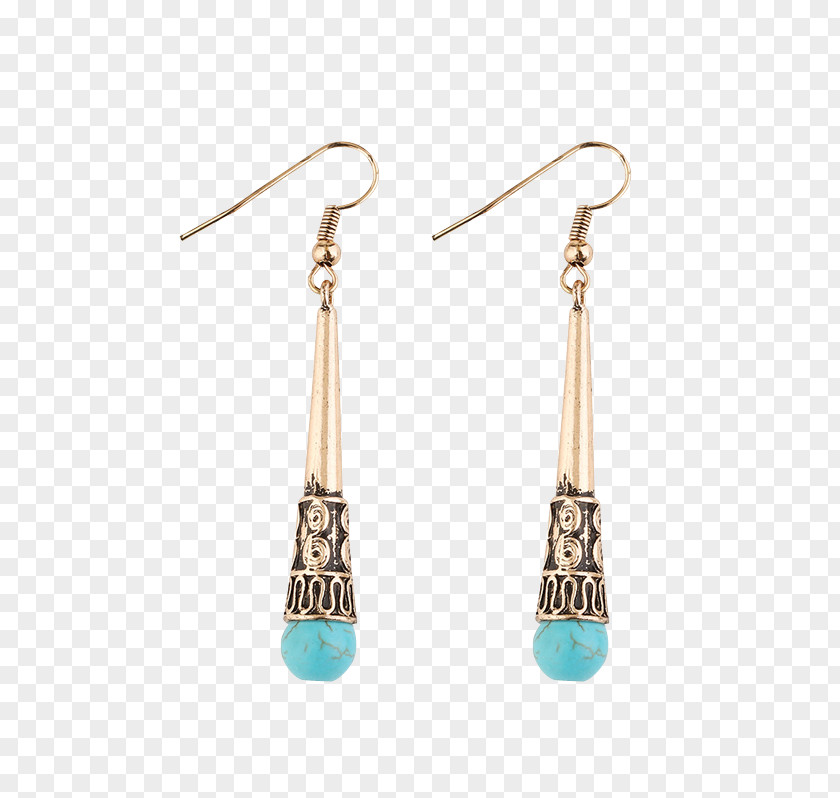 Turquoise Earrings Earring Body Jewellery Human PNG