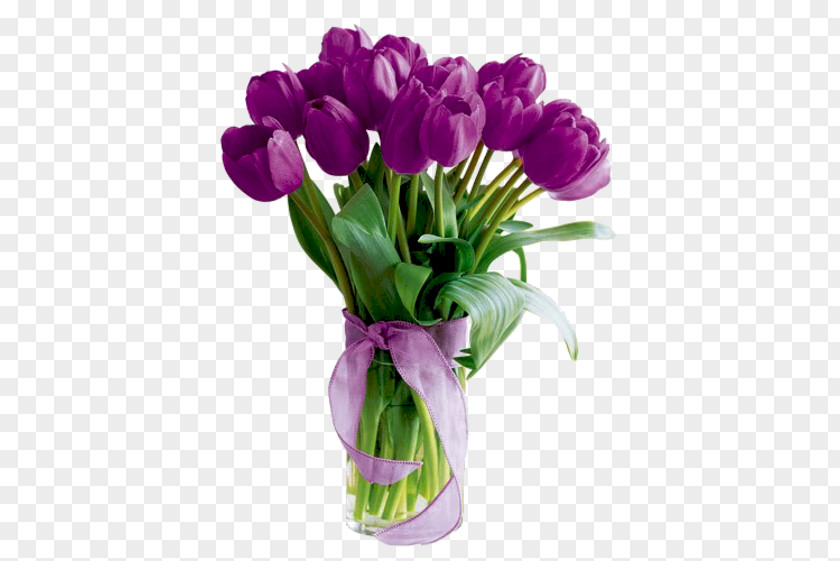 Vase Tulip Time Festival Flower Purple PNG
