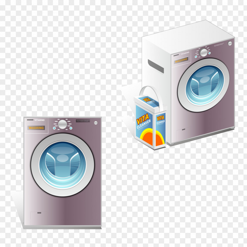 Vector Washing Machine Laundry Home Appliance PNG