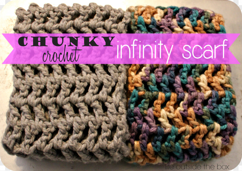 Crochet Scarf Pattern Knitting Easy & Quick PNG