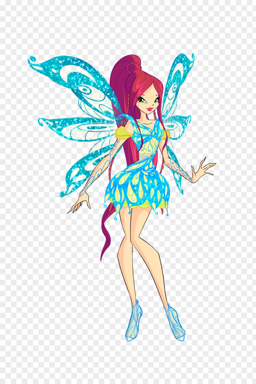 Design Bloom Butterflix Mythix Mascot PNG
