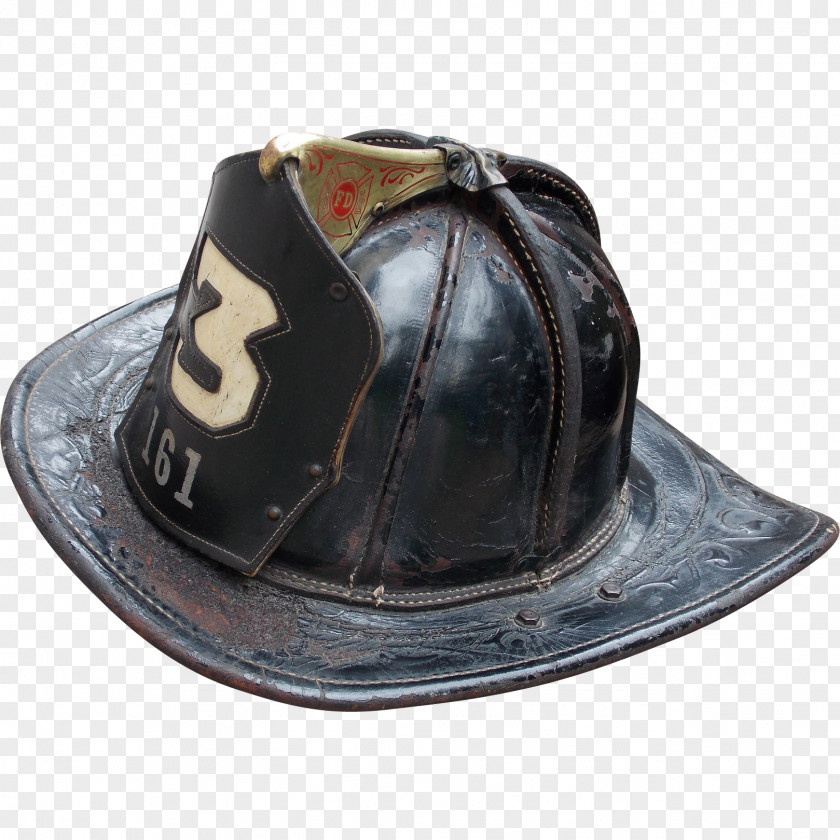 Helmet Firefighter's Leather Hat PNG