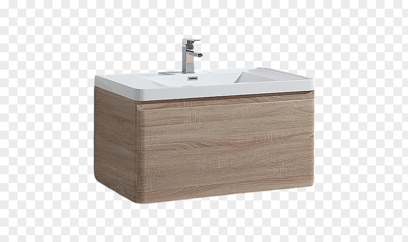 Modern Bathroom Oak Sink Drawer PNG