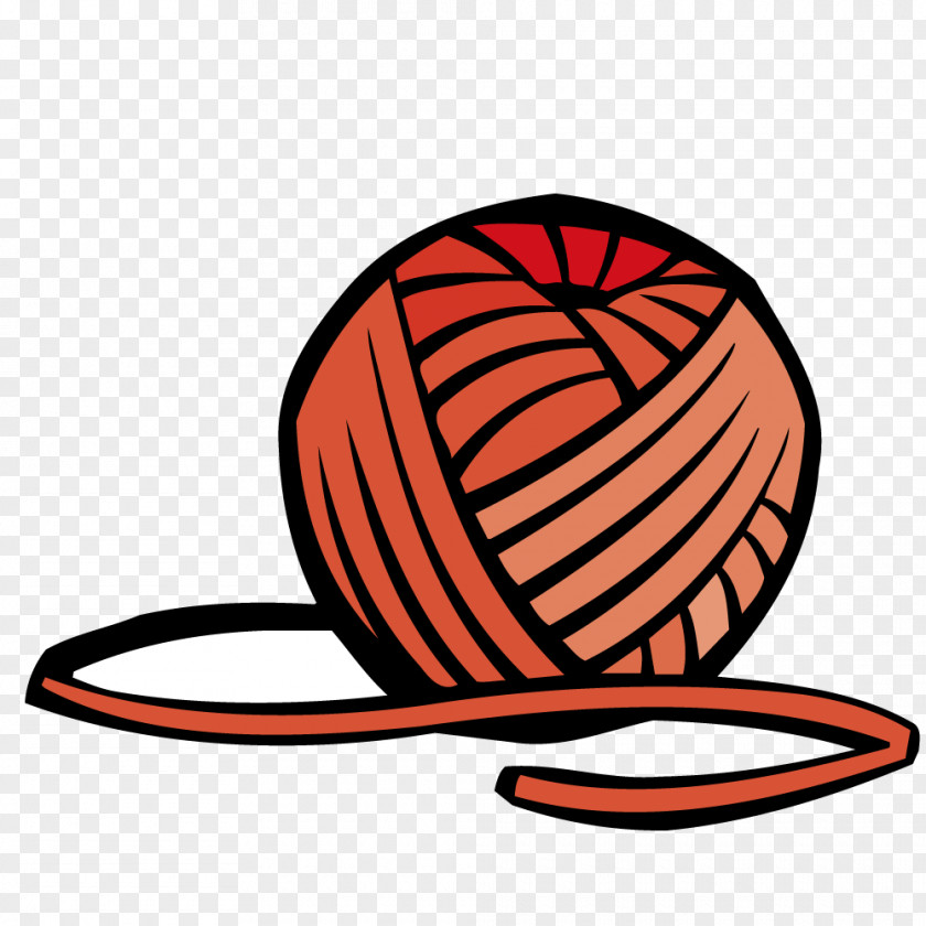 Vector Ball Of Yarn Shape Clip Art PNG