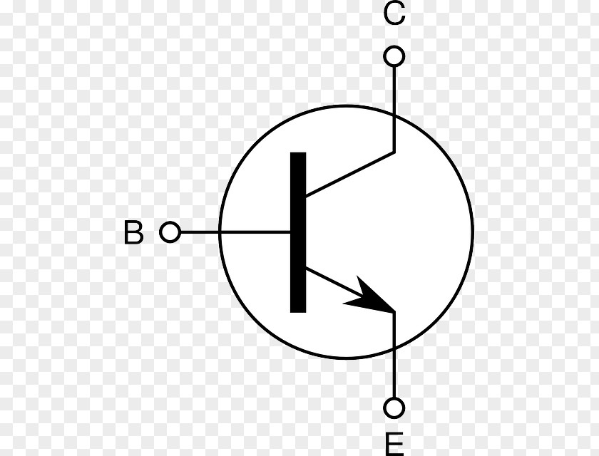 Circuit Symbol For Buzzer Clip Art Electronic Bipolar Junction Transistor Electronics PNG