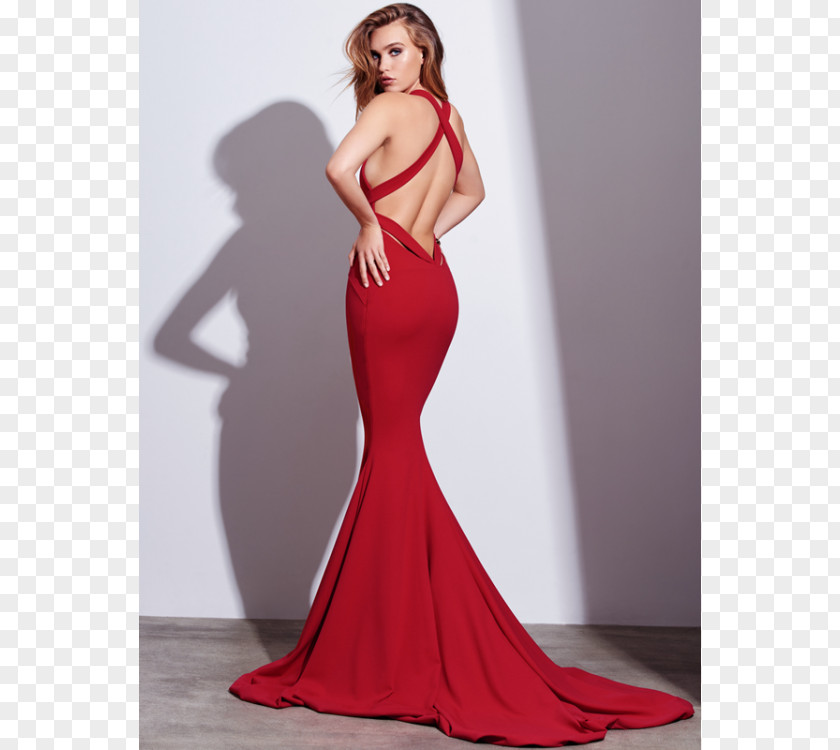 Dress Evening Gown Prom Neckline Train PNG