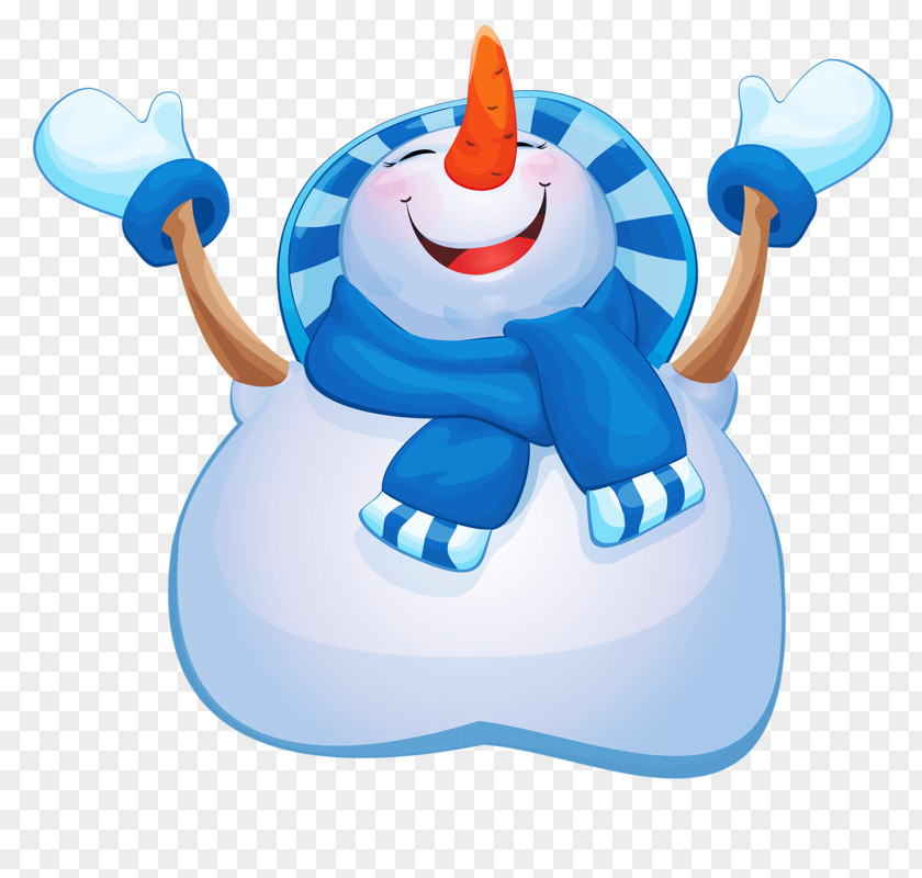 Happy Snowman Stock Illustration PNG