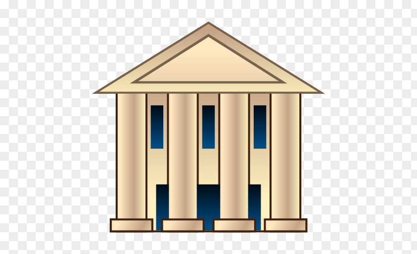 Classical Architecture Emoji Building Sticker SMS Text Messaging PNG
