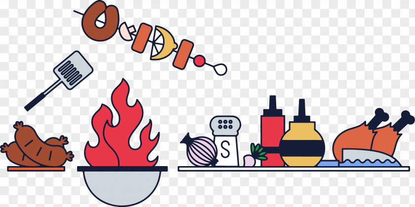 Family Barbecue Vector Sausage Chicken Korean Cuisine Skewer PNG