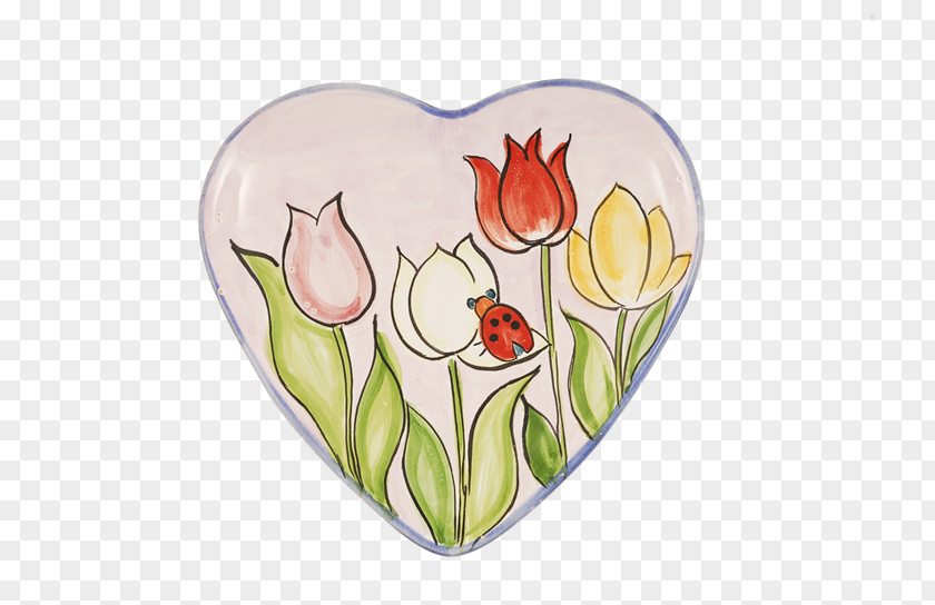 Tulip Vase Petal Heart PNG