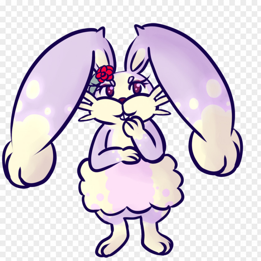 Easter Bunny Line Art Cartoon Clip PNG