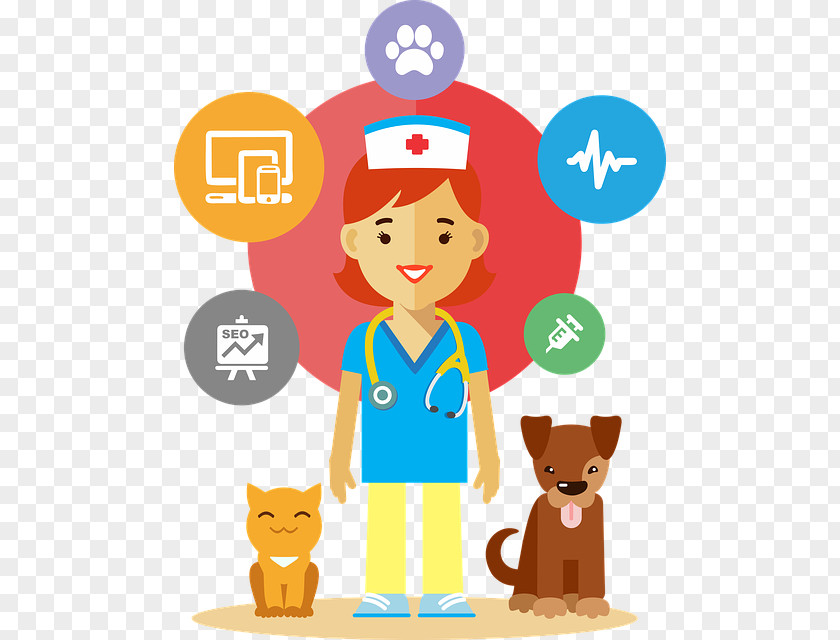 Hand-painted Female Doctor Dog Veterinarian Clinique Vxe9txe9rinaire Clip Art PNG