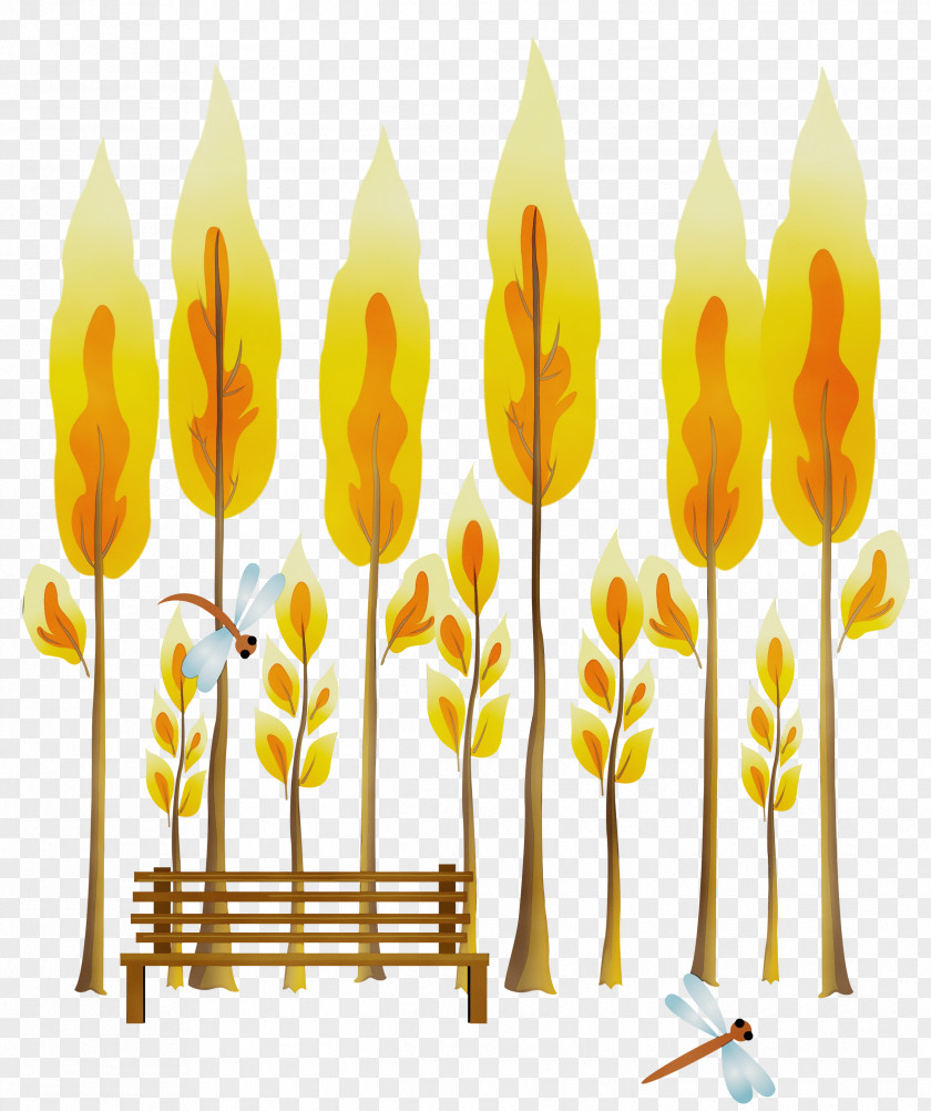 Plant Tulip Flower Watercolor PNG