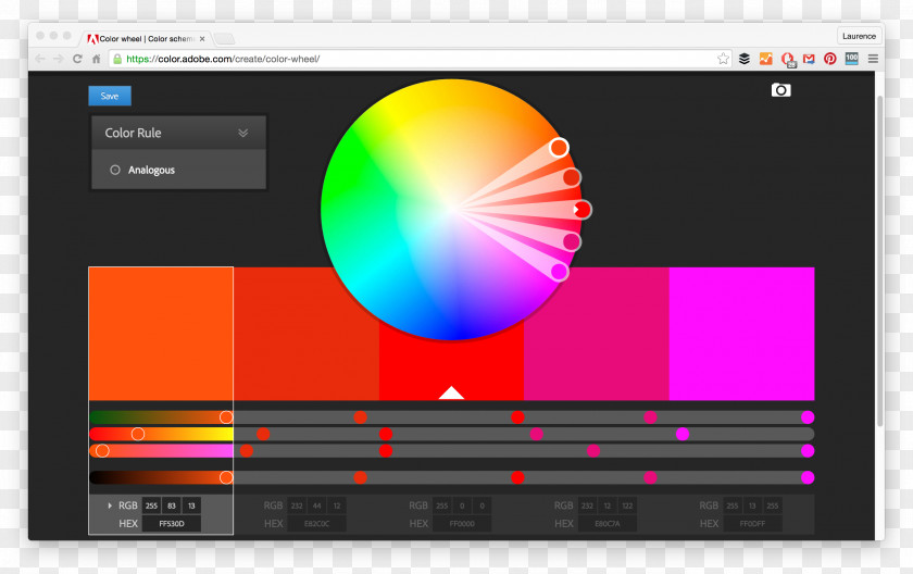 Colors Color Scheme Wheel Palette Adobe Systems PNG
