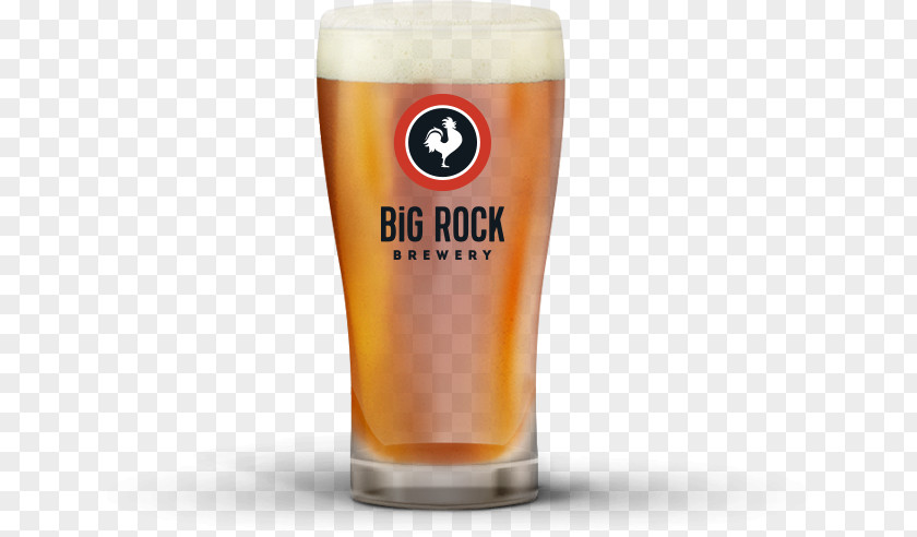German Beer Wheat Big Rock Brewery Ale Pint Glass PNG