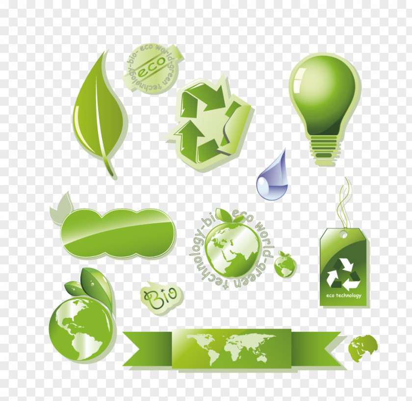 Vector Green Material Download Icon PNG