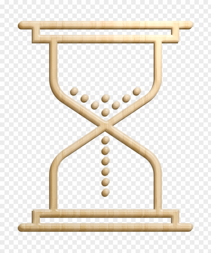 Furniture Table Hourglass Icon Time Essential Set PNG