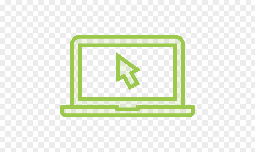 Green Mouse Cursor Icon Design PNG
