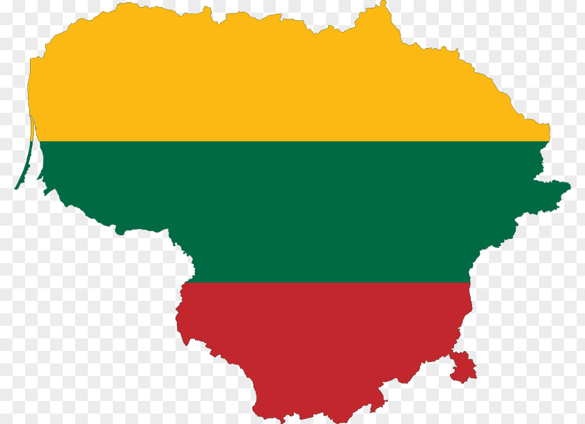 Map Lithuanian Soviet Socialist Republic Flag Of Lithuania National PNG
