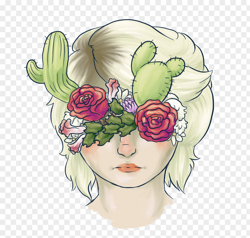 Saguaro Cactus Paintings Floral Design Illustration Headgear PNG