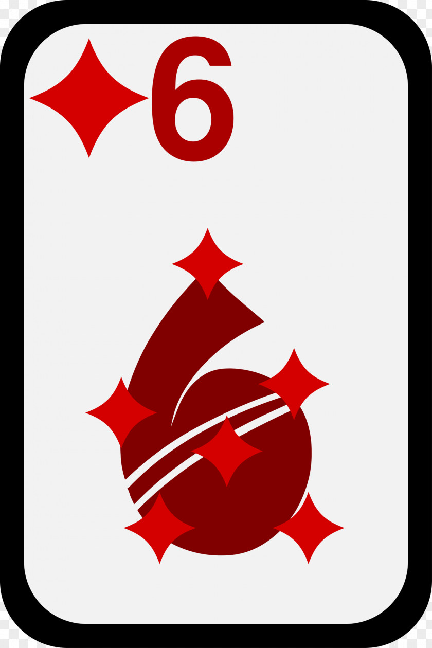 Six Vector Clip Art Playing Card Openclipart Game PNG