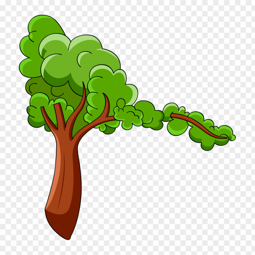 Tree Material Cartoon Animation PNG