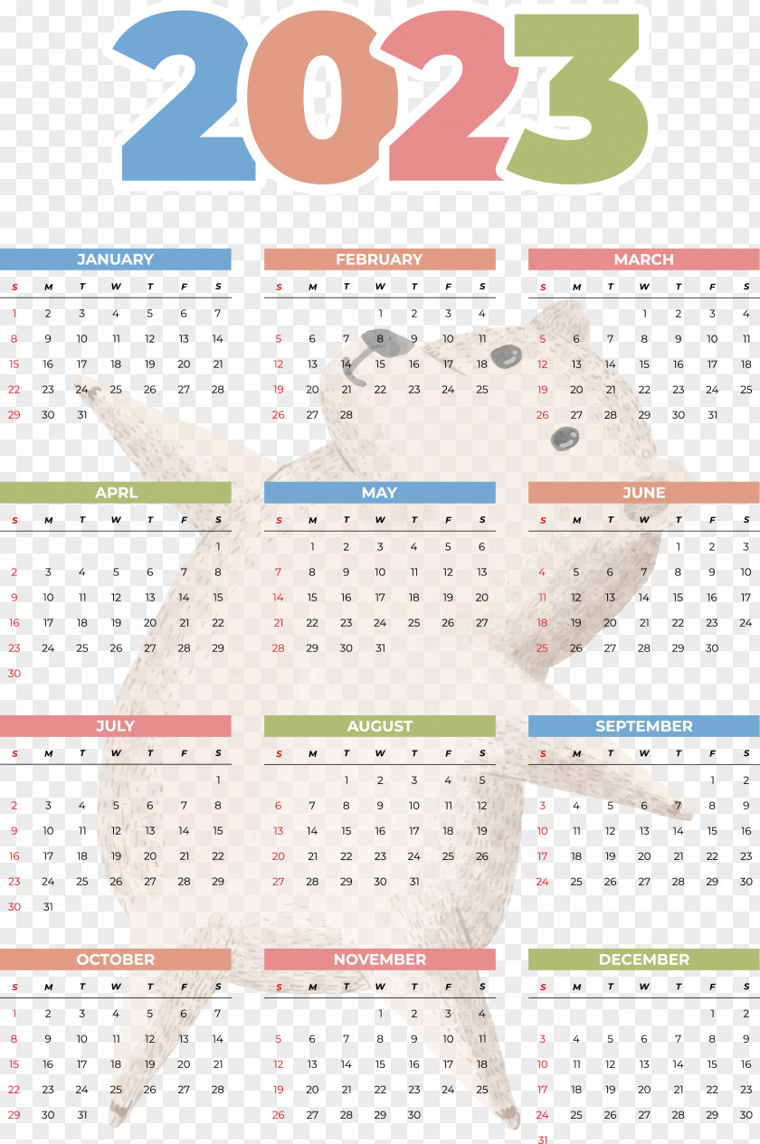 Calendar Almanac Icon 2023 PNG