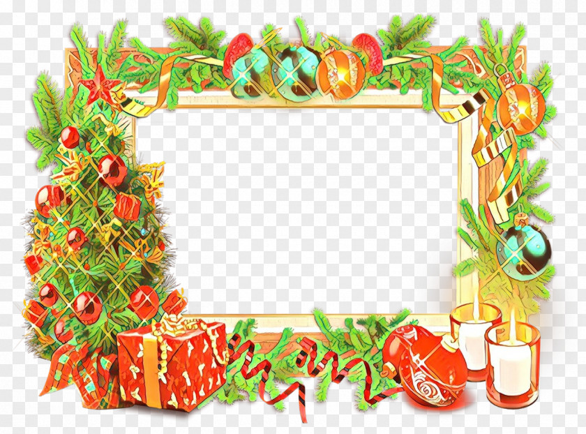Christmas Decoration Interior Design Card Frame PNG