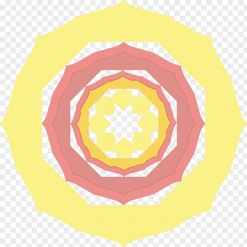 Circle Yellow Petal Area Font PNG