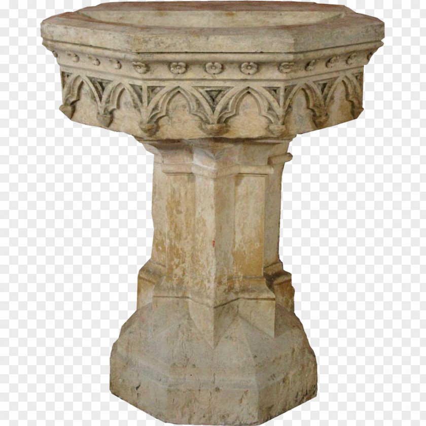 Column Gothic Revival Architecture Table Fountain Pedestal PNG