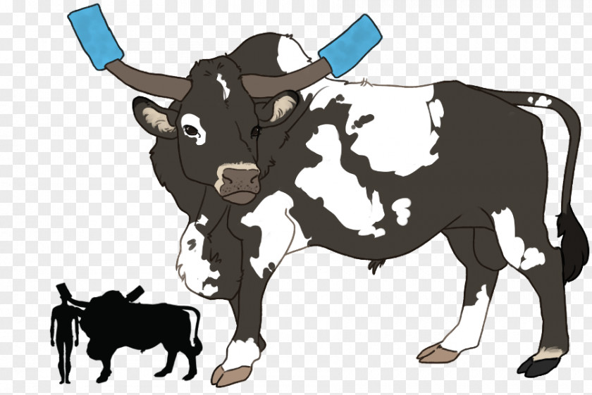 Paleo Dairy Cattle Ox Illustration Clip Art PNG