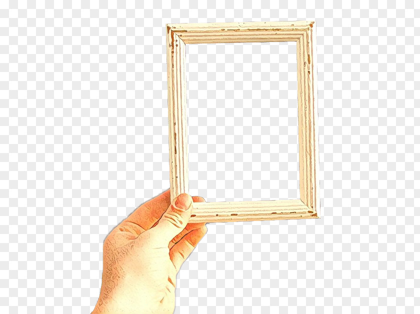 Brass Finger Rectangle Picture Frames Wood Design PNG