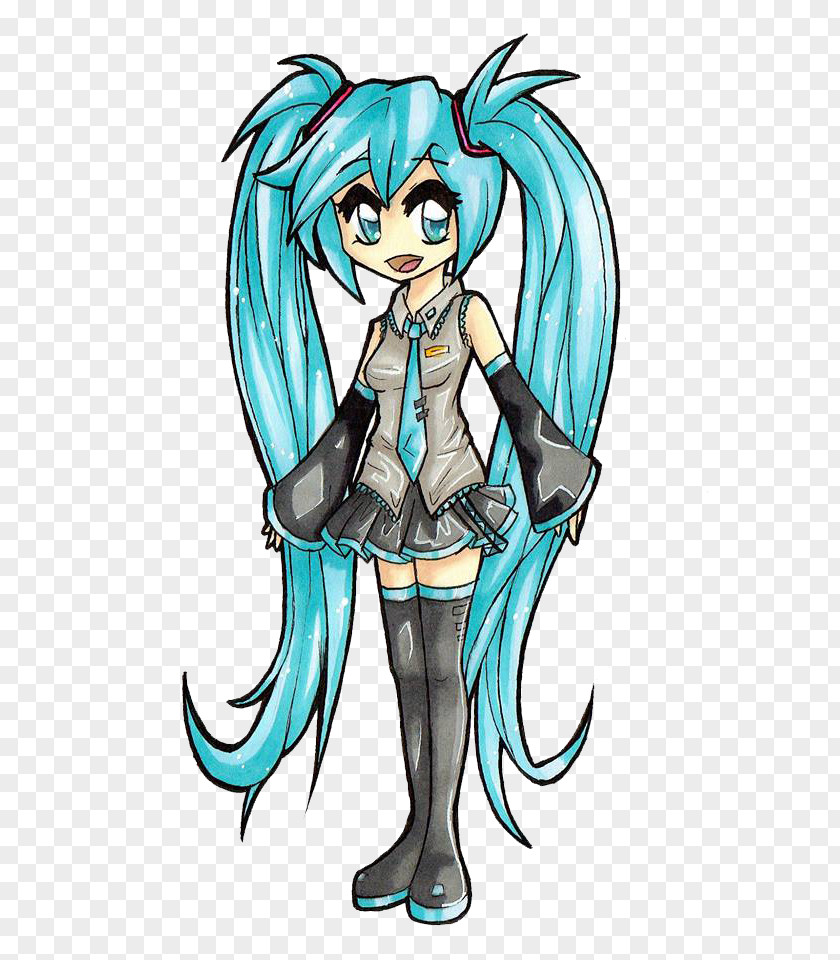 Hatsune Miku Drawing Sketch PNG