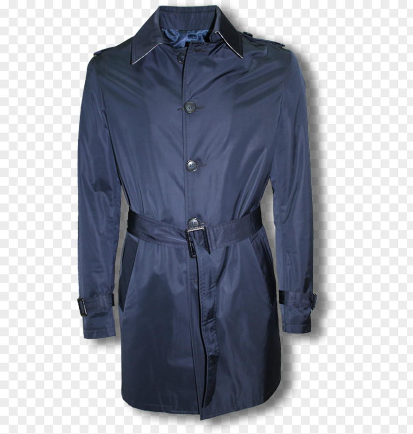 Trench Coat Cobalt Blue Overcoat PNG