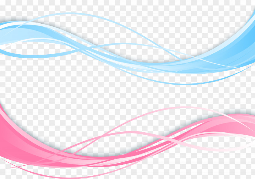 Blue And Red Curves PNG