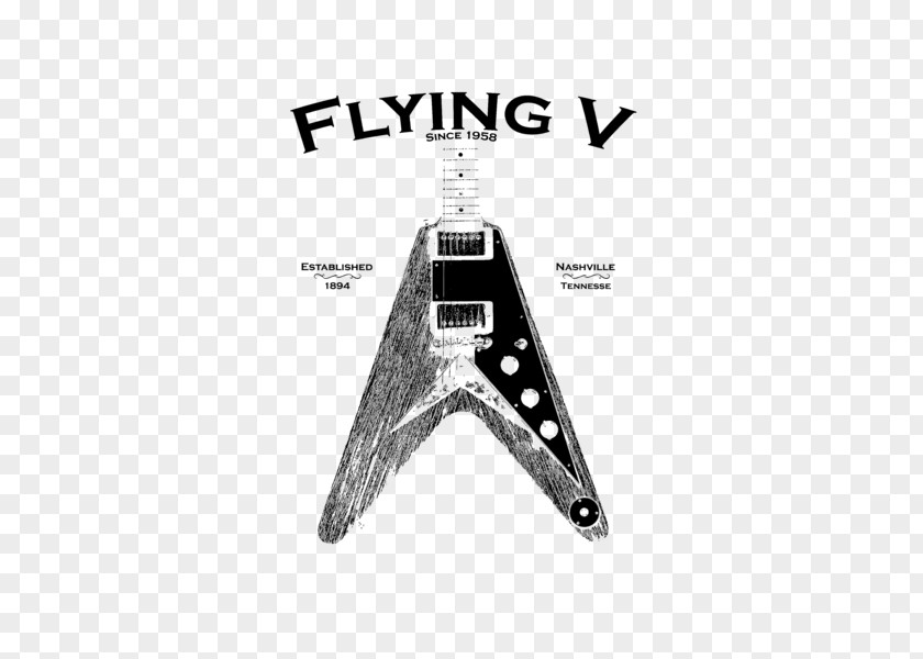 Gibson Flying V ES-335 T-shirt ES Series Brands, Inc. PNG