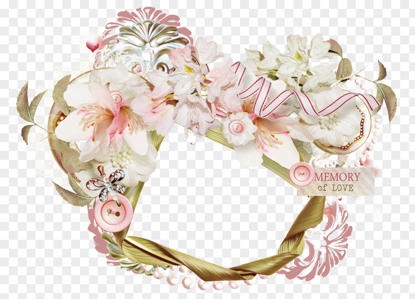 Literary Small Fresh Pink Lily Decorative Borders Clip Art PNG