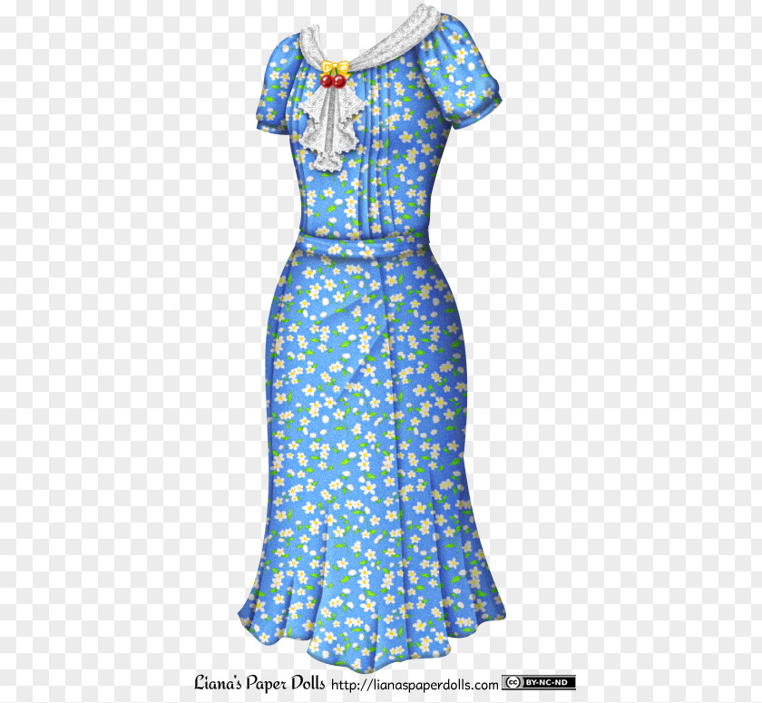 All Over Flower Patterns Dress Clothing Gown Costume Pattern PNG