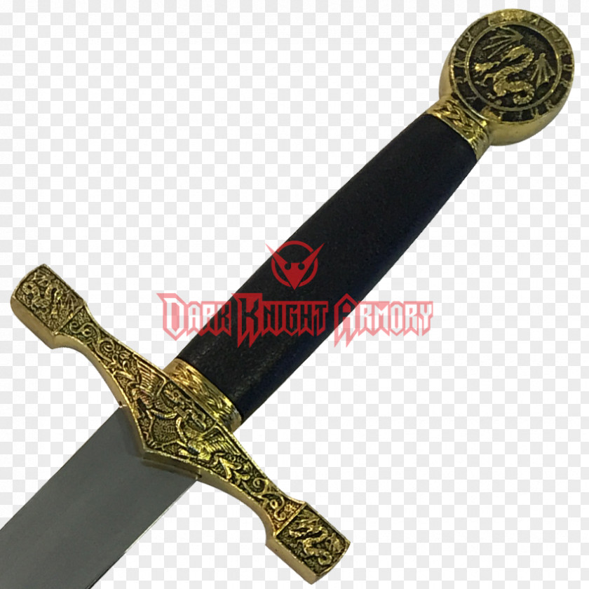 Sword Gold Dagger Knife Excalibur PNG