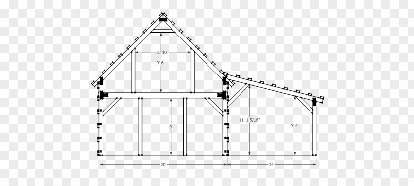 Barn House Plan Pole Building Framing PNG
