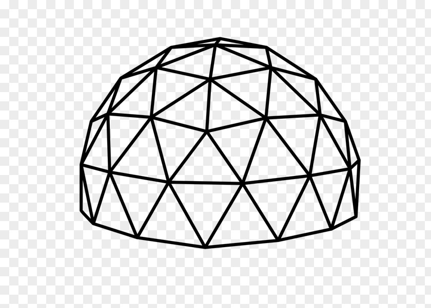 Diamond Geometry Triangle Geodesic Dome PNG