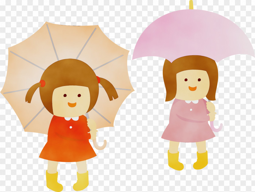 Character Infant Cartoon Umbrella Table PNG