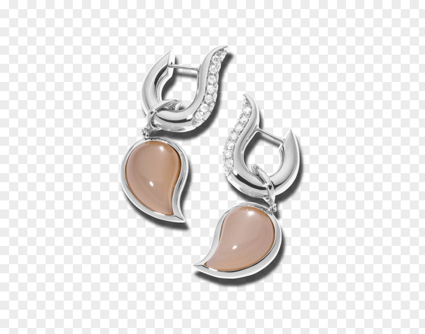 Gold Earring Locket Moonstone Jewellery PNG