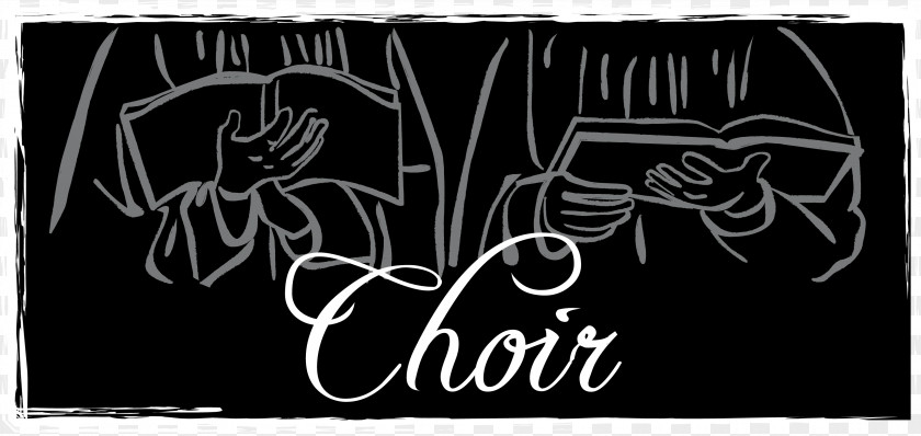 Men's Chorus Cliparts Choir Black And White Singing Clip Art PNG