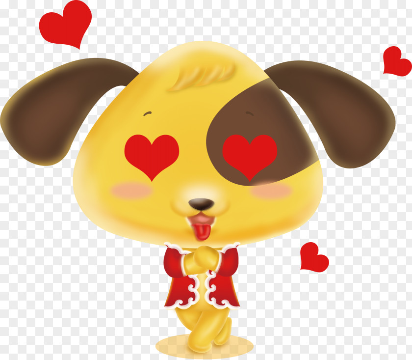 Puppy Love Dog Chinese New Year PNG