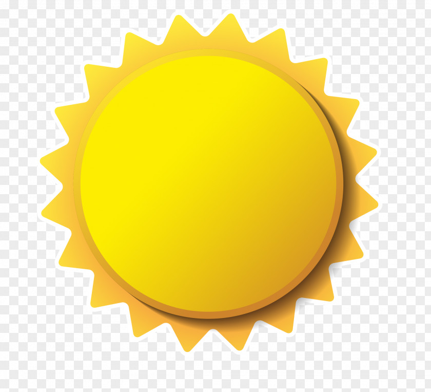 Vector Yellow Stereo Cartoon Small Sun Download PNG