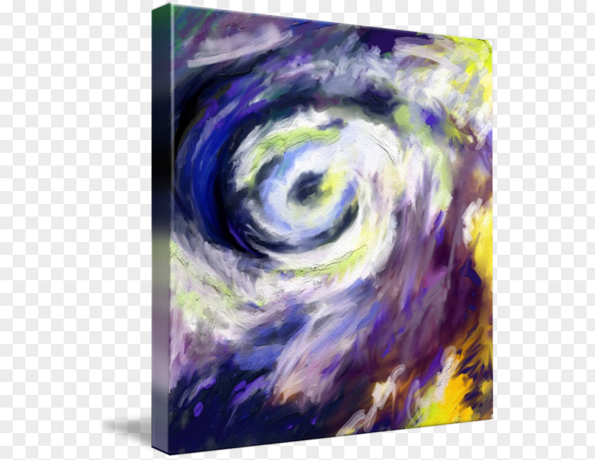 Abstract Cloud Tropical Cyclone Watercolor Painting Art Acrylic Paint PNG