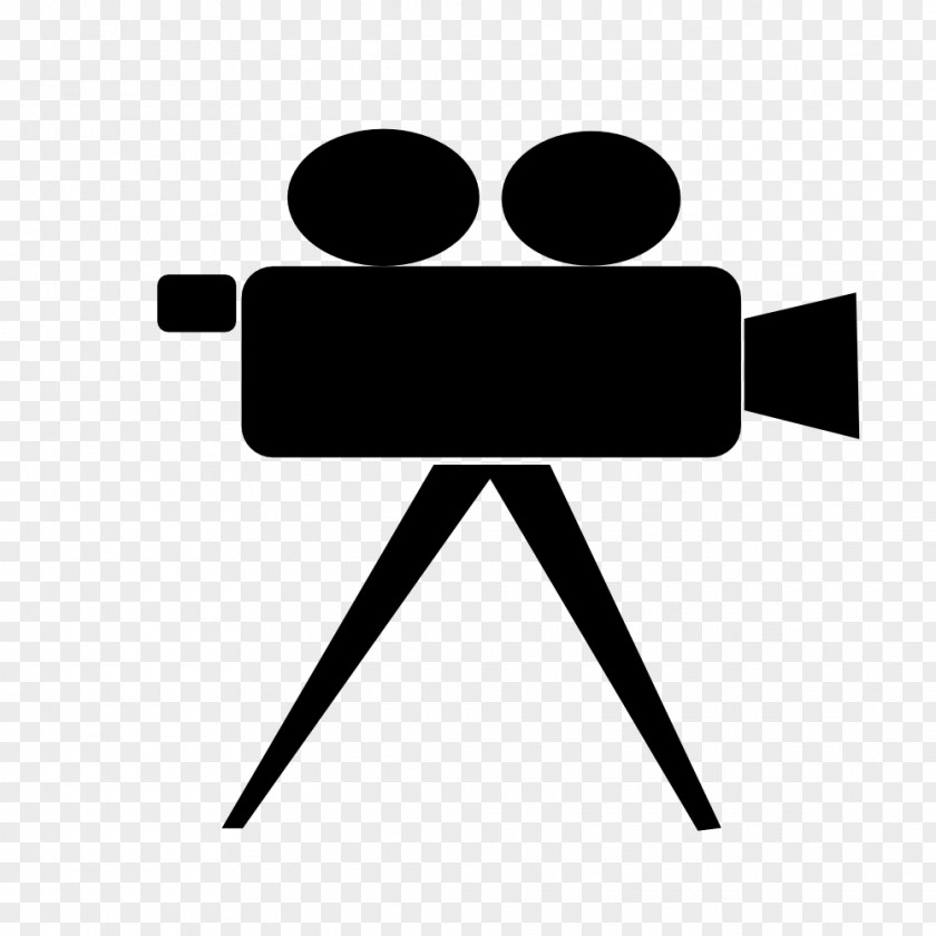 Black And White Line Art Video Cameras Clip PNG