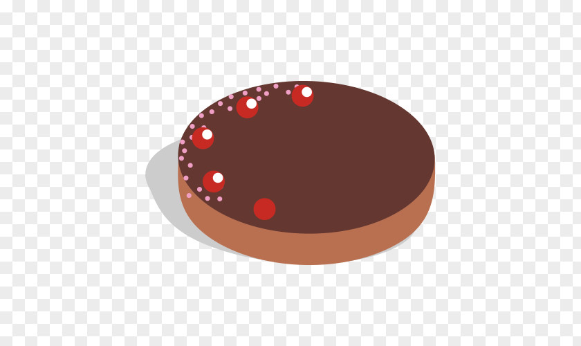 Chocolate Cake Circle Pattern PNG